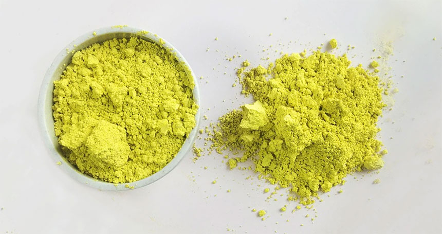 顏料黃53色粉實(shí)拍圖