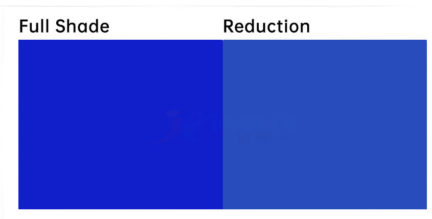 溶劑藍36染料著色顏色色卡示意圖