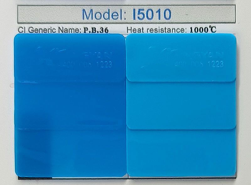 潤巴I5010高性能鈷鉻藍(lán)無機(jī)顏料色卡